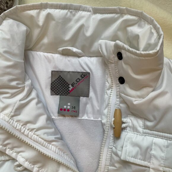 F.O.G. London Fog winter parka coat, white size 14 girl. - Picture 10 of 16